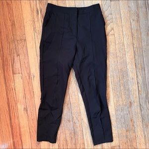 MISSGUIDED cigarette pants trousers petite black tapered leg.